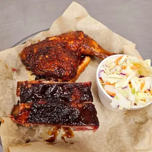 Chicken and ribs
