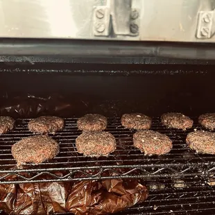 Smoked brisket burgers