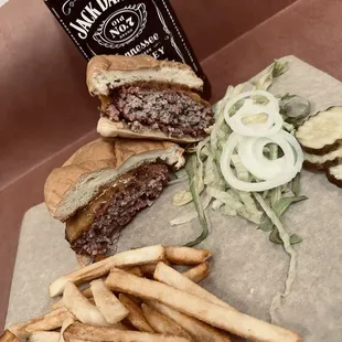 Smoked brisket burger