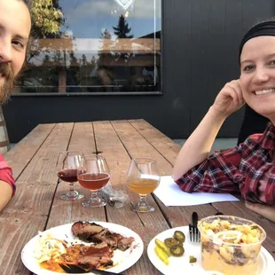 Eating some BBQ in the sun at the Sour Fest. A perfect Friday afternoon.