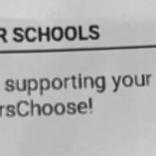a round up for schools sign