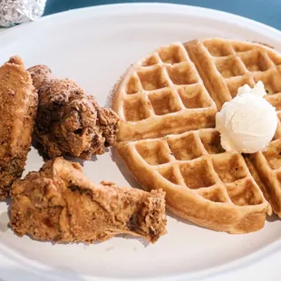 Chicken and Waffle Plate