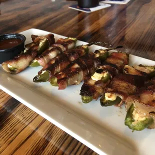 Another view of the jalapeño poppers