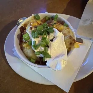 Twice baked mashed potatoes