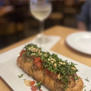 Stuffed Mozzarella Bruschetta