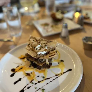 Duck Wonton Napoleon