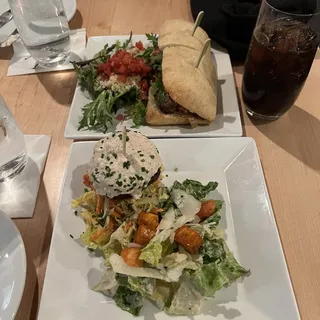 Caesar with Chili Croutons Salad