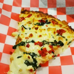 Chicken Alfredo slice