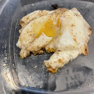 Raw egg from BC Burger.