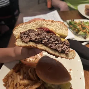 BYOB (burger, cheese and bacon)