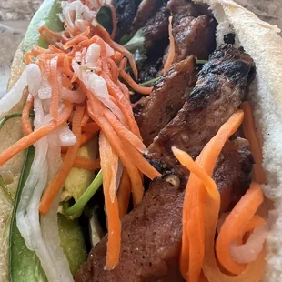 Chargrilled Pork Banh Sandwich