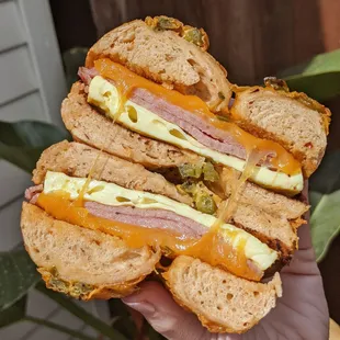 The &quot;Jersey Shore&quot; - Taylor ham/pork roll, cheddar and scrambled eggs.