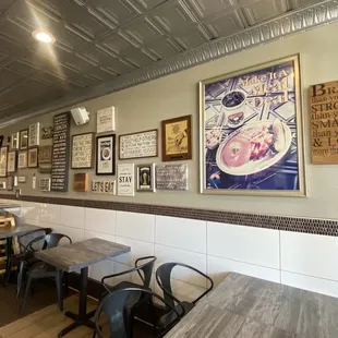 the interior of the restaurant