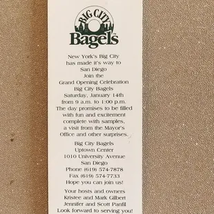 Fix your spelling and your bagels!