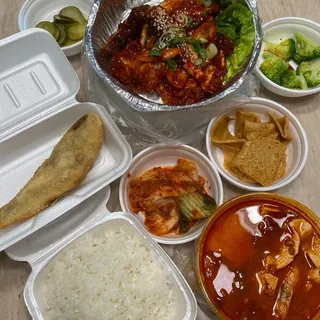 C7. Spicy Raw Crab Combo