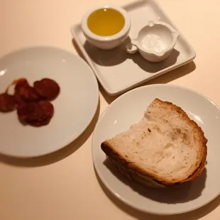 Complimentary bread service