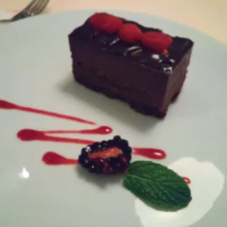 Chocolate Cake in Two Textures