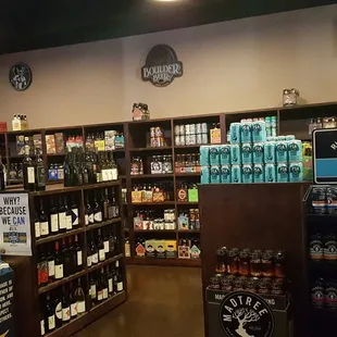 Beer &amp; wine shop on one side.