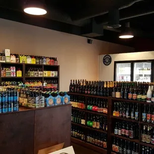 a variety of beverages