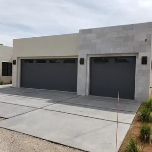 Modern garage door