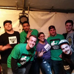 The final four teams of the 2014 Bong Pong tournament. The Boss Tips went on to victory.  Congrats!