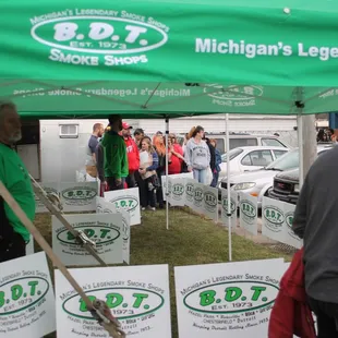 The line started real early for Tommy Chong's appearance in April 2015.  This was the second time he's appeared at a BDT Store.