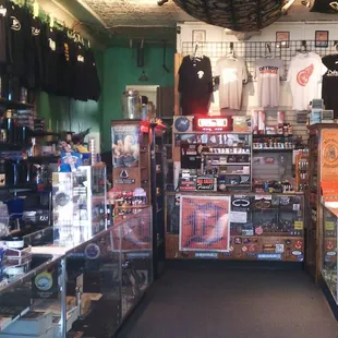 Inside of the BDT Smoke Shop Hazel Park store.  Fat selection with very knowledgeable and friendly sales staff.