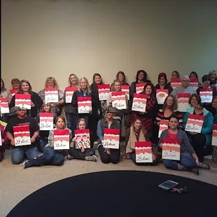 Christmas Church Staff Paint Party