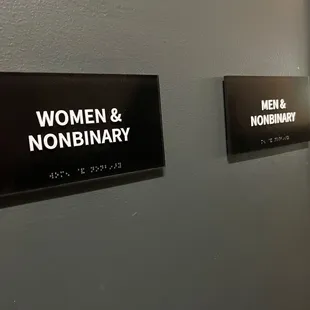 Inclusive bathroom language