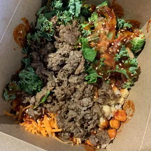 Build your own bowl ($15) with beef bulgogi