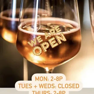 three glasses of wine