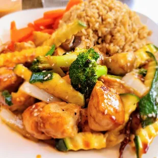 Chicken teriyaki plate.