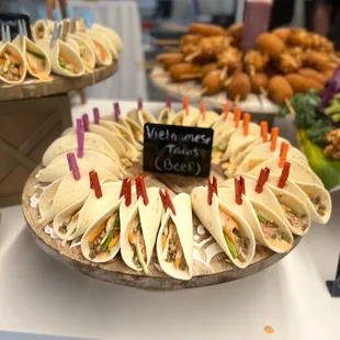 Chicken, Beef, Tofu Vietnamese Street Tacos CATERING!