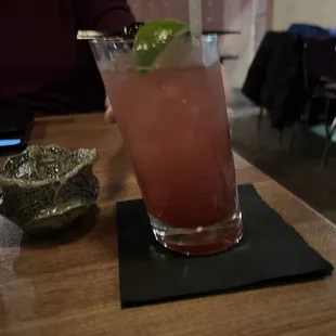 drink, sushi and sashimi