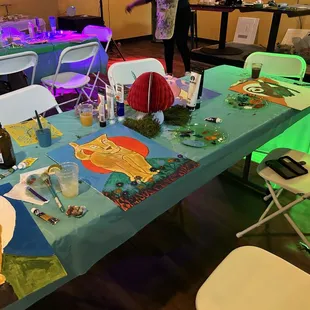 Picture from our "Wild Side" paint party at Jamaican Breeze Sports Bar &amp; Grill