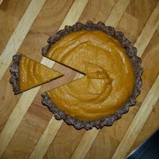 Raw, vegan sweet potato pie.
Samples of this was passed out at one of my FREE classes. Check my calendar for more!