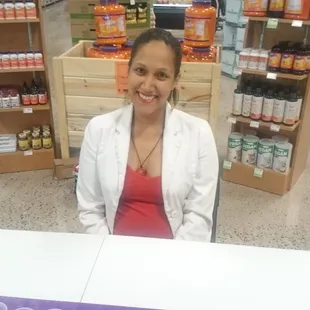 Promoting a class at Natural Grocers.