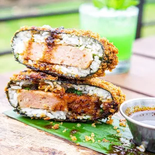 Fried Spam Musubi. Instagram: @Absofreakinglutelyyummy