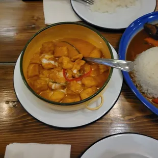 Panang curry with tofu