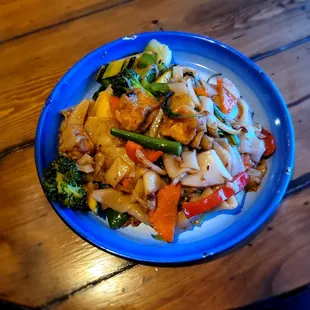Pad Kee Mao with tofu