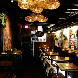 interior, chicken wings and fried chicken