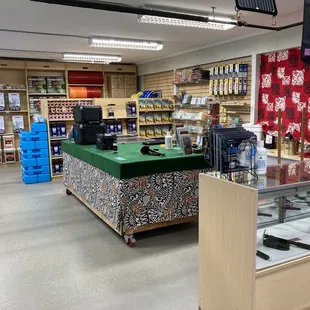 the inside of a store