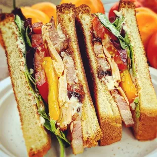 a close up of a sandwich