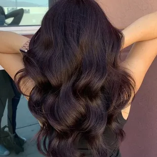 Plum hair color
