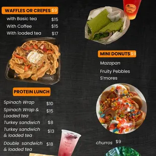 tacos, menu