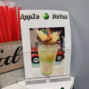 an apple detox drink