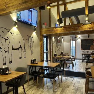 Place is pleasant if you want to eat in.