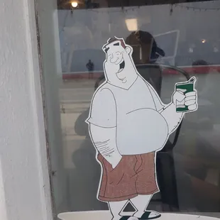 a man holding a beer