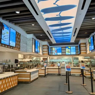 Ordering stations with menu screens