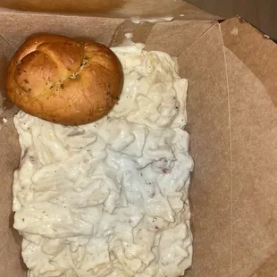 Chicken Alfredo (too salty)